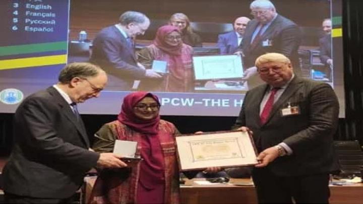 OPCW-The Hague Award- এ ভূষিত হলেন
