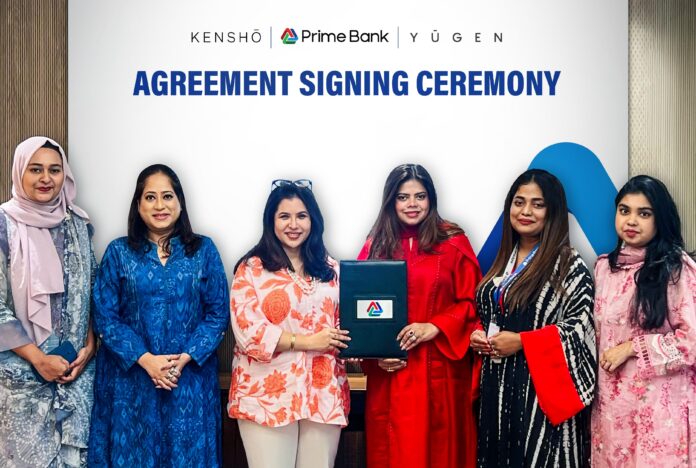 Prime Bank Signs Agreement with Kensho, Yugen Dhaka & Yugen Waterfront