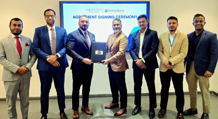 Prime Bank Signs Agreement with Rancon Car Hub