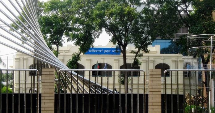 অফিসার্স ক্লাবের নির্মাণাধীন ভবন
